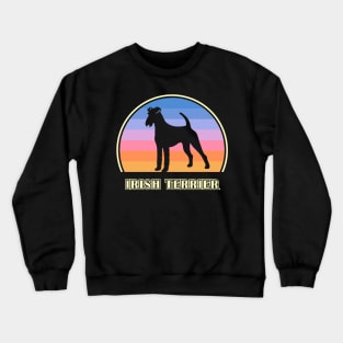 Irish Terrier Vintage Sunset Dog Crewneck Sweatshirt